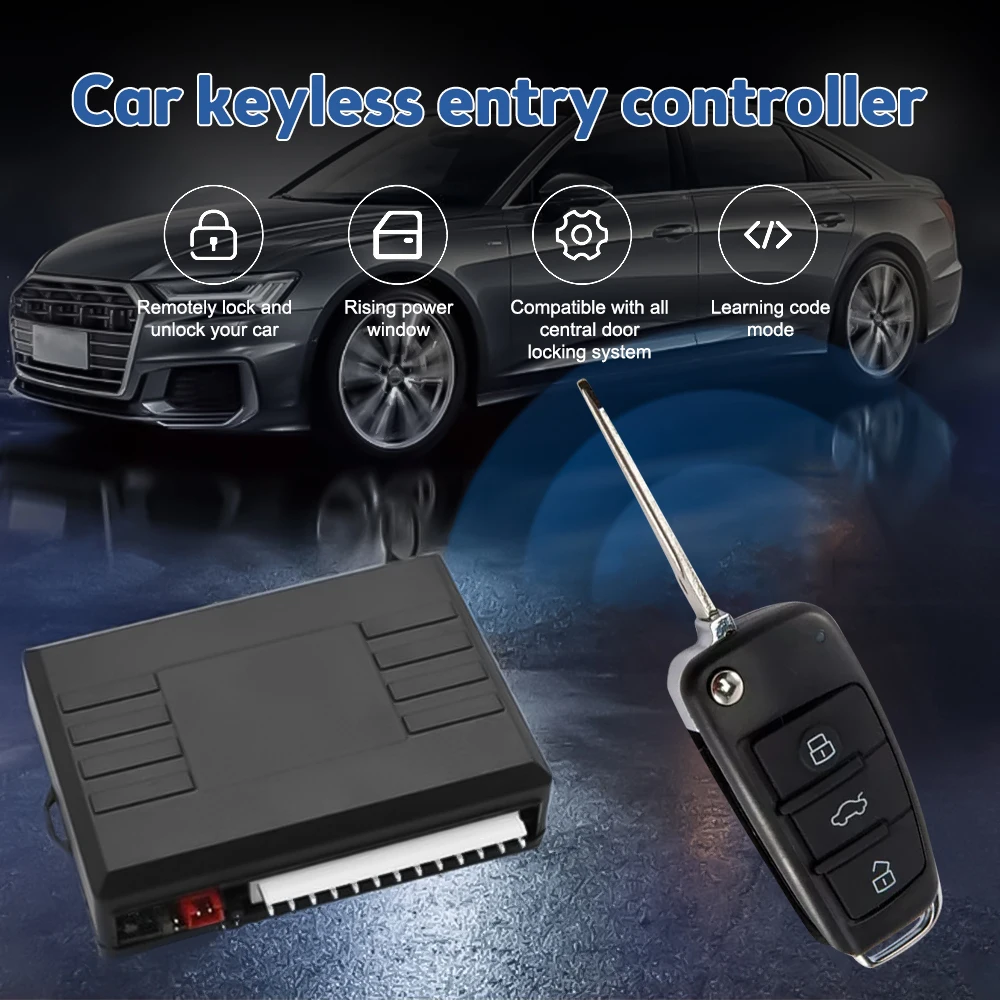 Centralized Lock Keyless Entry System Central Locking Car Alarm Accessories Door Windows Remote Control Trunk Key DIY Universal