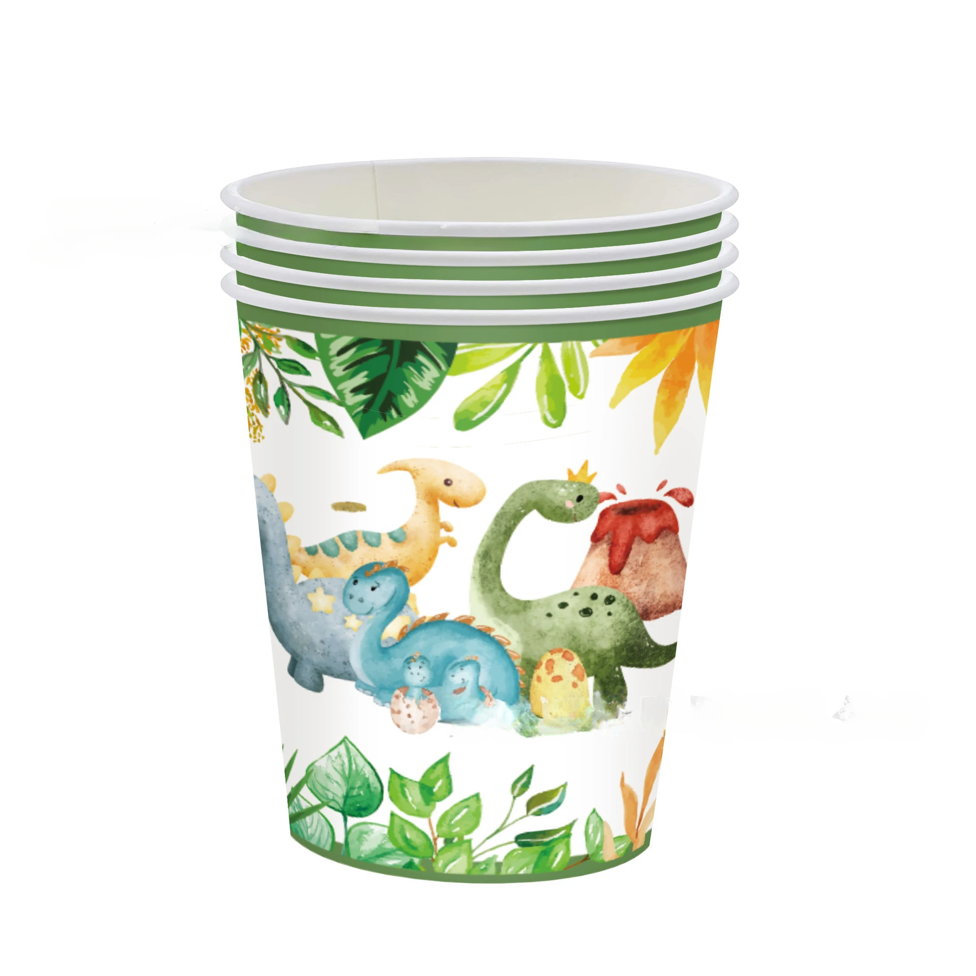 Dinosaur Birthday Party Decoration Supplies Jungle Safari Green Gift Bags Paper Napinks Cups Plates Dino Balloon Baby Shower Kid
