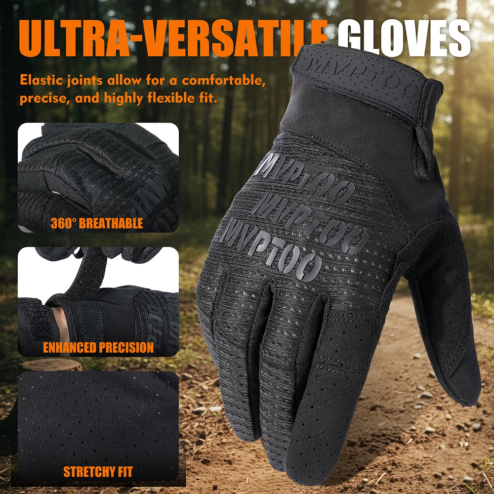 Enhanced Outdoor Tactical Gloves - Full Finger, Touch Screen Compatible, Anti-Slip Design