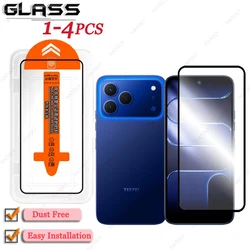 Ultra - Clear Easy - Install Dust - Free Screen Protector with Black Edge for Tecno Spark 50 4G