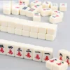 Compact Mahjong Set with Storage Box - 144 Tiles for Travel and Home Play 2