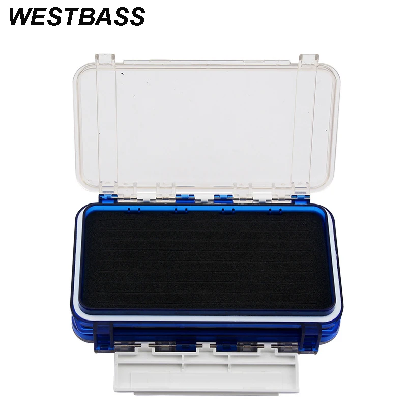 

Двухслойная коробка для рыболовных снастей WESTBASS, органайзер с несколькими отделениями для хранения приманки, искусственных крючков, аксессуаров, съемные ячейки