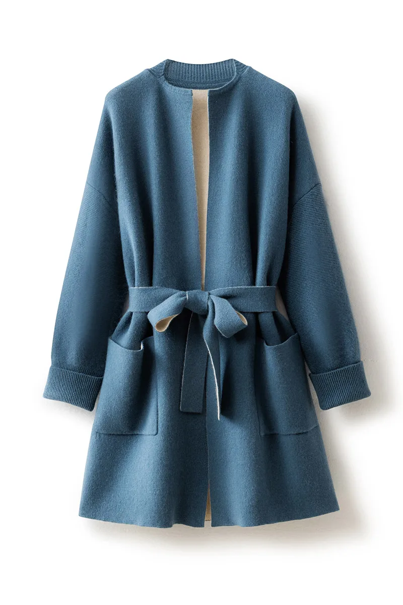Cárdigan Largo Mangas Murciélago Punto Suelto GORGLITTER Cárdigan De Punto Con Botones Para Mujer, Frente Abierto, De Chaqueta Punto Mujer