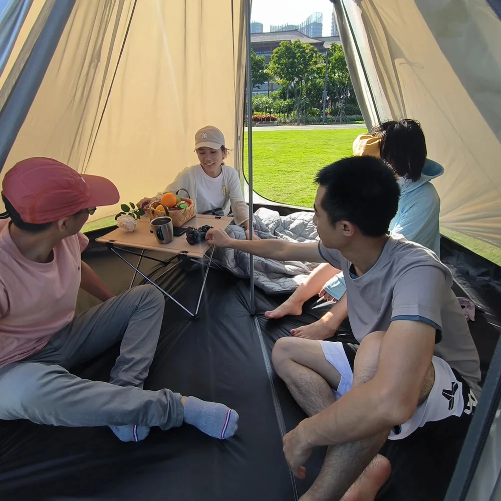 Ultralight Pyramid 4 Person Camping Tent Travel Family Tourist Double Layer Outdoor Hiking Large Teepee Backpacking Tipi tents