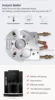 HomeWise Full Automatic 19 Bar Coffee Maker Coffee Bean Grinder Milk Foam Espresso Coffee Machine Hot Water and Milk Froth 6