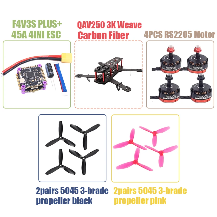 รูปสินค้า บอร์ดควบคุมโดรน F4 V3S Plus สำหรับ FPV แข่ง