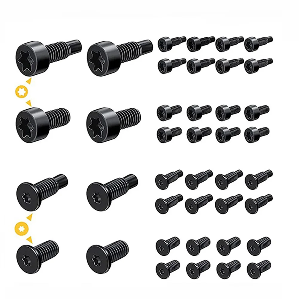 40pcs Ring Doorbell Screws Replacement Security Screws Compatible With Video Doorbel Carbon Steel Ring Doorbell Accessories