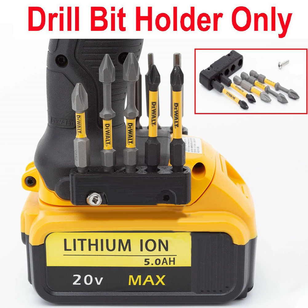 Support d'embout de tournevis magnétique avec vis 5 emplacements,  organisateur d'embout de perceuse pour DeWalt 20V 18V outils perceuse  électrique