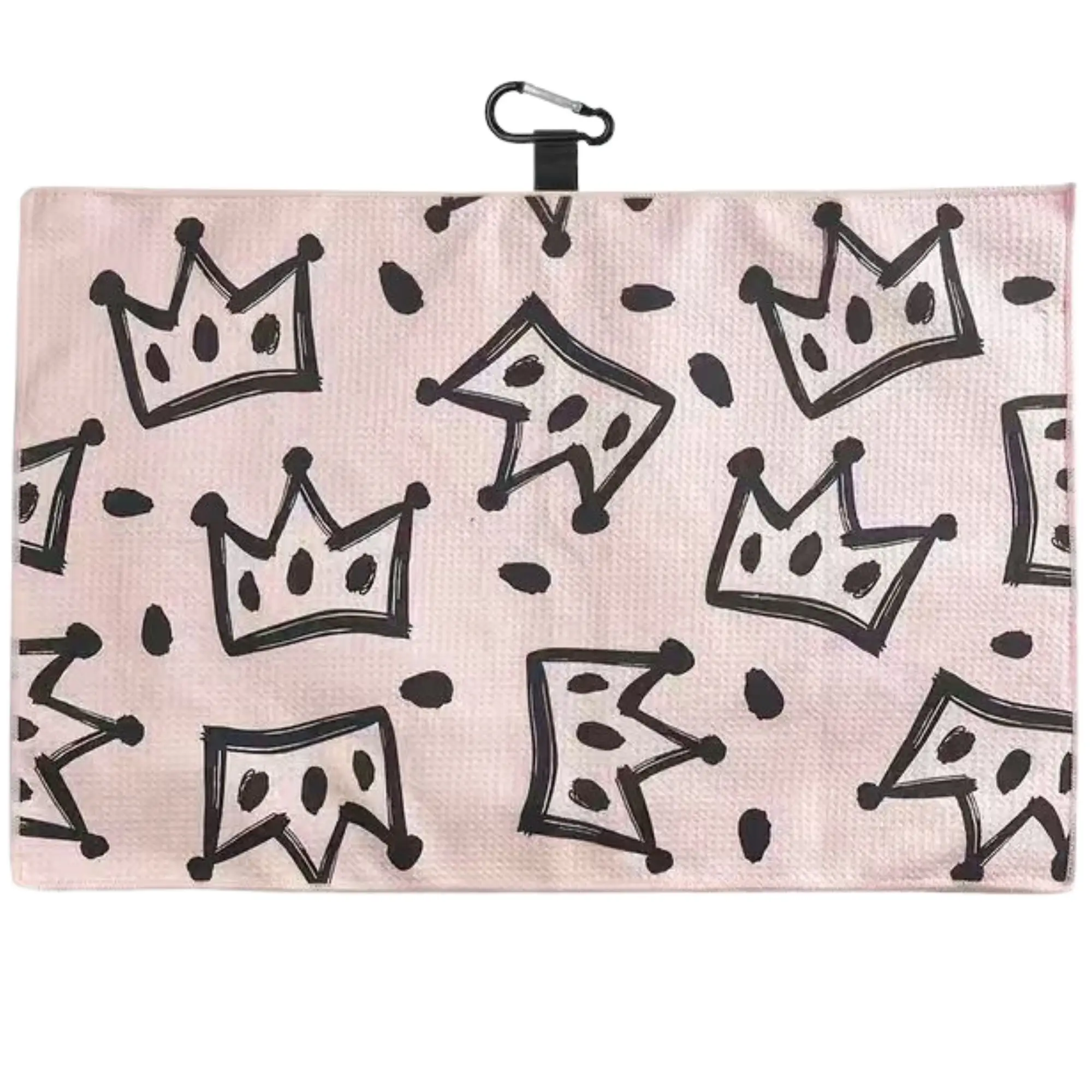 Elegant Crown Golf Towel - Large, Quick-Drying, Super Absorbent Waffle Fabric
