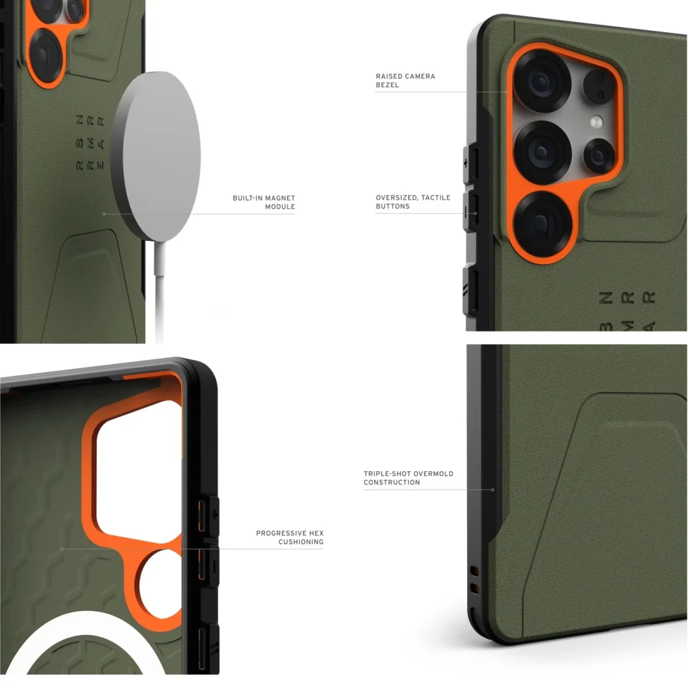 Civilian Series Heavy Armor Shock Resistant Magnetic Phone Case - Rugged Protective Back Cover