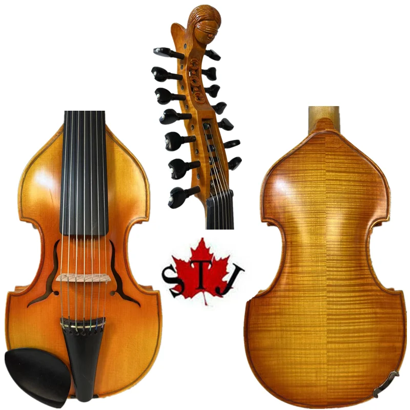 Song Brand Profession Master 7X7 Corde 14 "Viola D'Amore Scolpito Collo D'Angelo