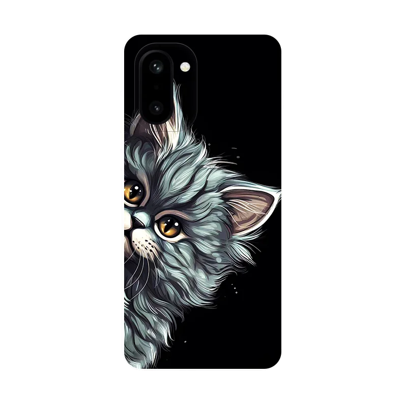 Cute Cat Soft TPU Protective Phone Case Cover - Silicone Bumper Design