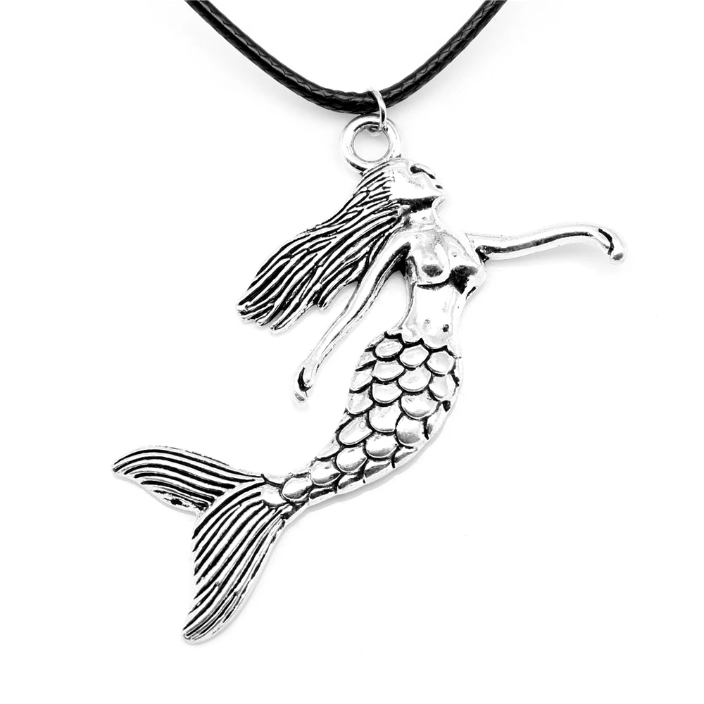 

1 Piece Mermaid Necklac Jewelry For Women 50x57mm