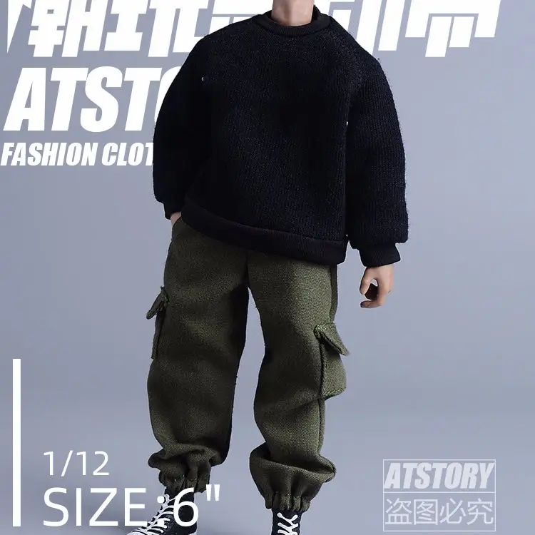 Male Body Model Clothes Hoodie Pants Clothes Action Figures 1/12