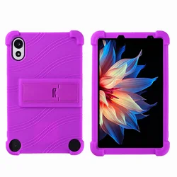 Shockproof Soft Silicone Tablet Cover with Kickstand and Airbags for Blackview ZENO 1 - 8IN (PURPLE)