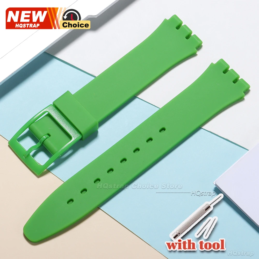 Vibrant Silicone Sport Strap - Waterproof Rubber Wristband with Tool