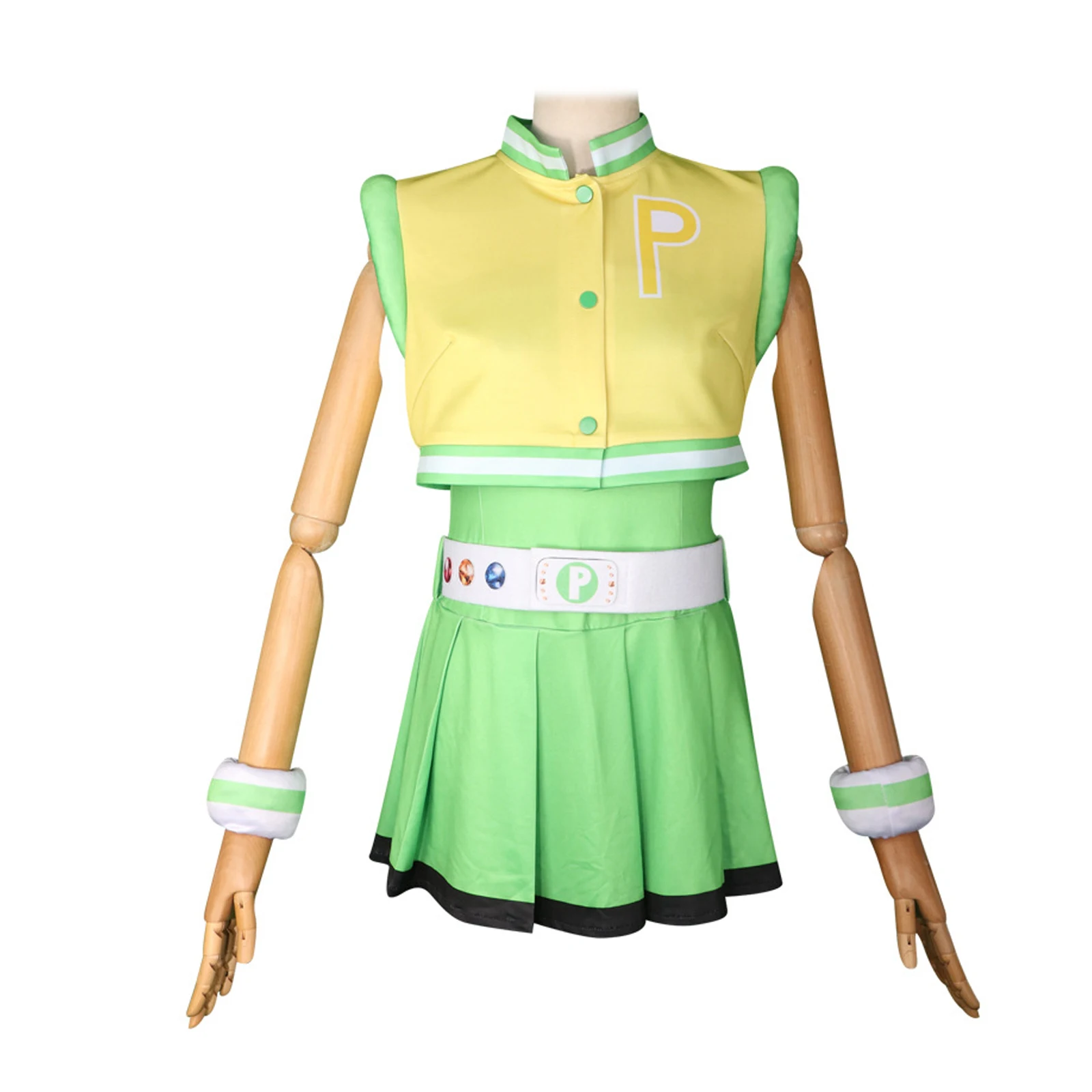 Women Cosplay Costume Flying Girl Polices Costume Women Top Skirts Full Set