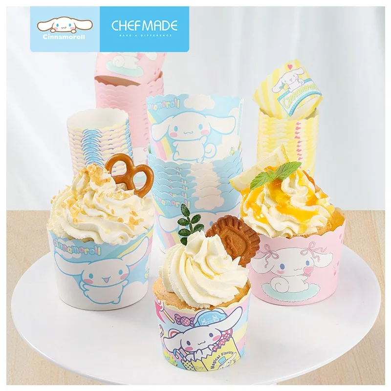 

Аниме Cinnamoroll форма для выпечки кексов кавайная высокотемпературная форма для хлеба 100 шт./1 комплект упаковка для выпечки Кухня Сделай Сам чашка для торта