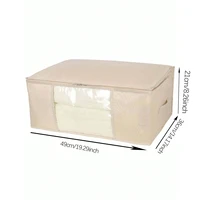 1 large capacity quilt storage bag,thick clothing packaging box, dust-proof storage box and container,household storage utensils 2