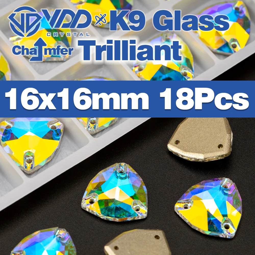 Premium K9 Glass Sew-On Rhinestones - Top Quality Crystal AB Flatback Stones for Clothing and Wedding Accessories