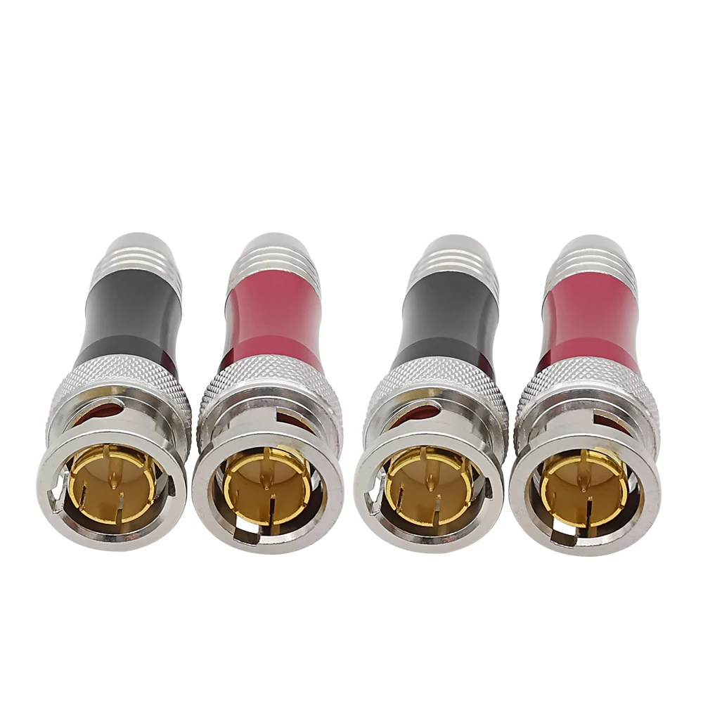 Cabo de Vídeo Bnc Conector Macho Bnc hd Sdi 755 Cabeça de Solda Monitoramento Bnc Jumper Coaxial Cobre Core q9 Unidades