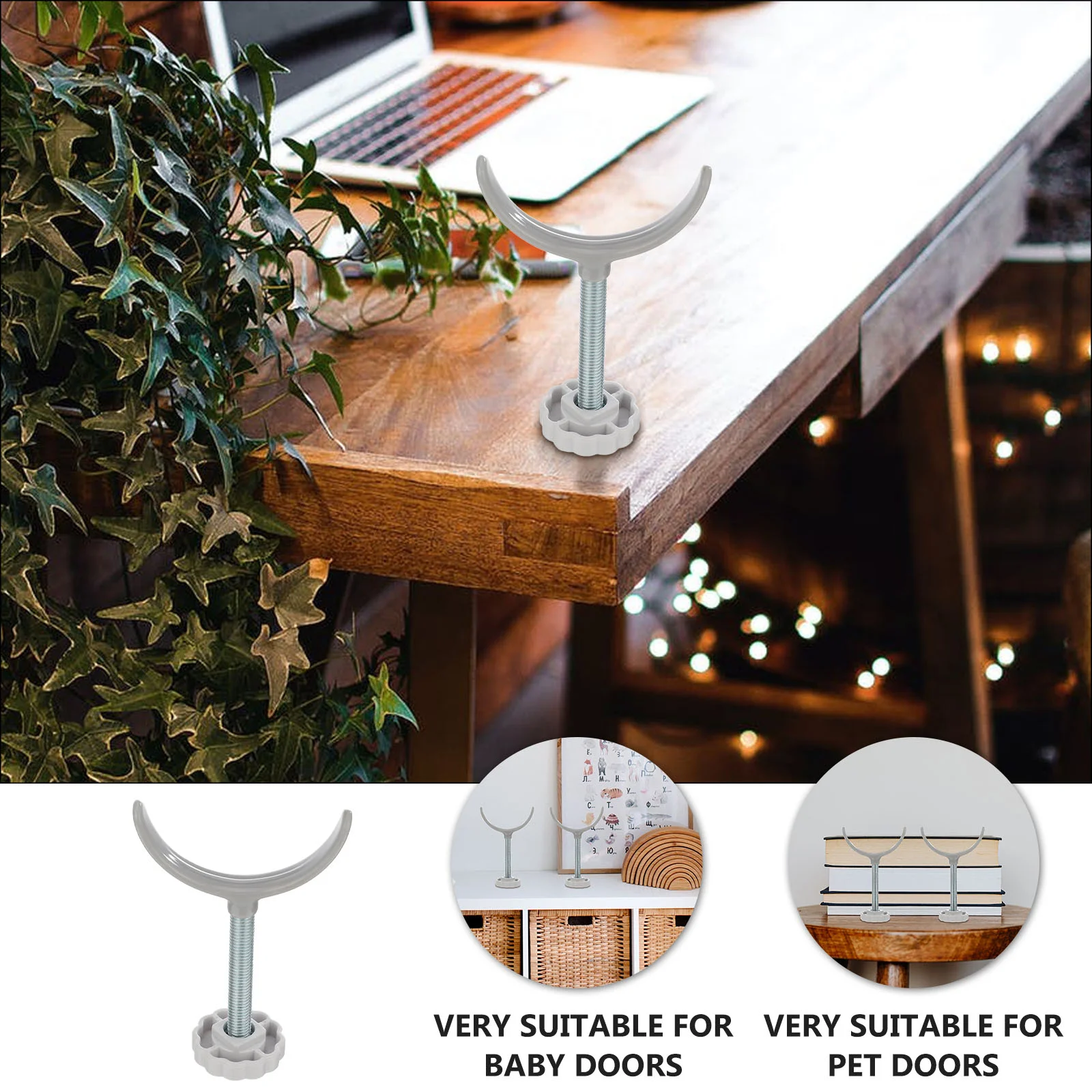 Practical Guardrail U Shaped Fixator Safety Door Fitting Gate Fence Accessory Alloy Mounting Bracket Sturdy Safety Doorways