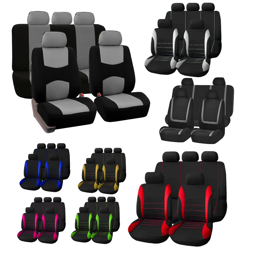 

2/5Seats Auto Seat Covers For TOYOTA Avalon Avensis Allion Auris Hybrid Crown RAV4 Alphard 4Runner Hilux Polyester Seat Cover