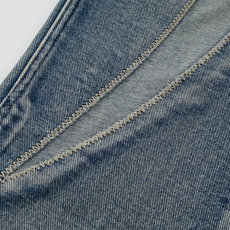 Aelfric Eden Graphic Embroidery Jeans Hip Hop Denim Pants Streetwear Men Denim Pants Harajuku Cotton Trousers Harem Pant Elastic