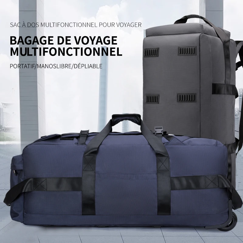 Bolso de viaje con ruedas grande equipaje de mano práctico_voghion.com