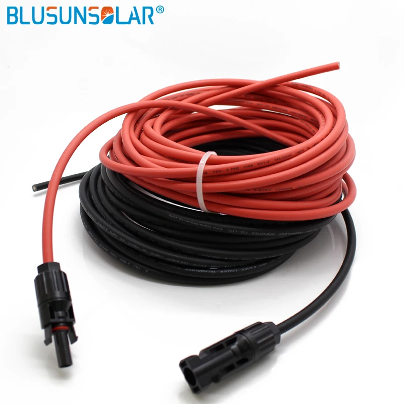extensao solar do fio pv cabo com fio solar conjunto cabo conector awg 02