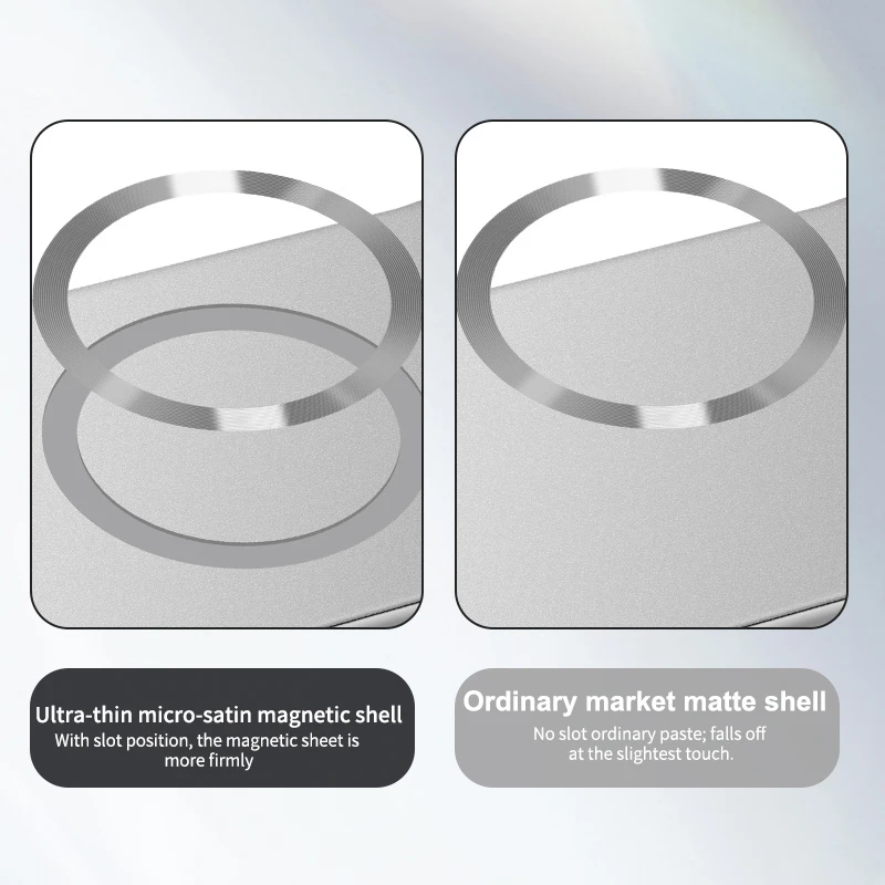Ultra Thin Metallic Paint Magnetic Frameless Cooling Hard PC Case Cover