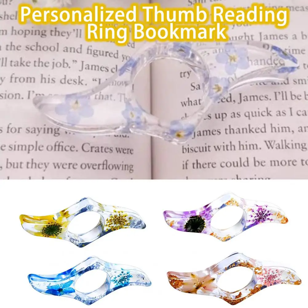 Finger Book Holder Shatterproof Thumb Book Support Wide Application Thumb Page Holder Reading Accessories Decorative