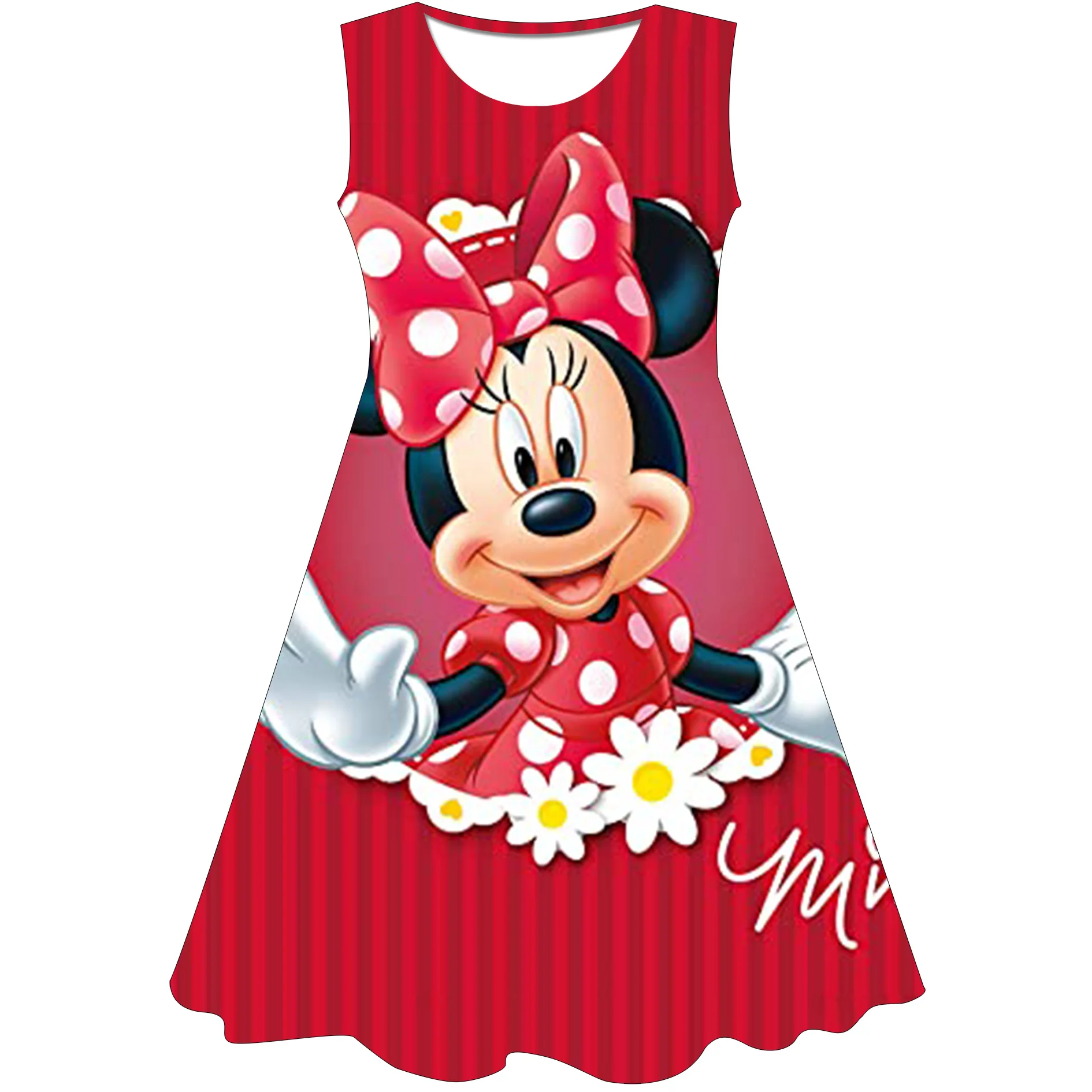 Minnie Mouse Robe pour 2-8 ans Fille Princesse Robe Enfants Fête d’