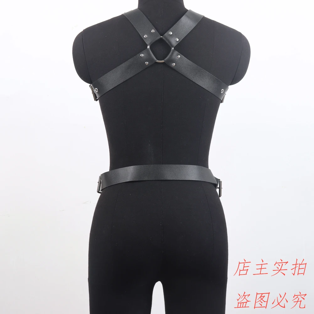 Mens Leather Harness Harness Chest Strap Faux Leather Adjustable Buckle Straps Hot Sexy Gay Body Chest Rave
