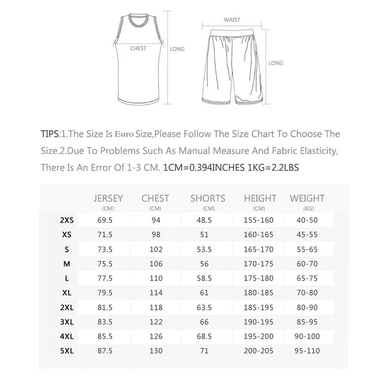 Рисунок 6 - двусторонние баскетбольные Джерси и 20 шорт для мужчин