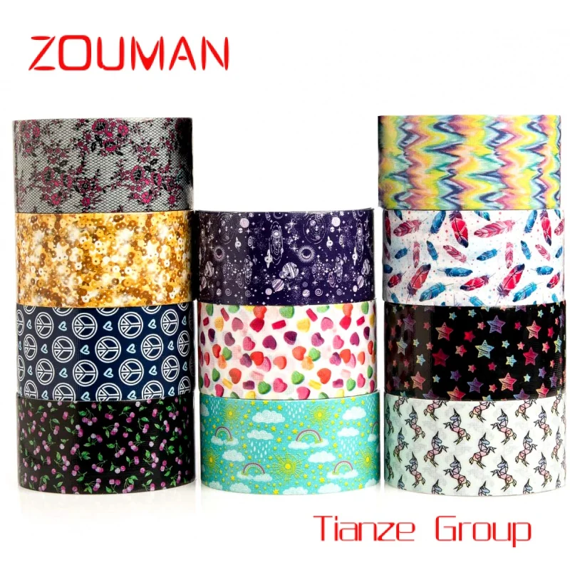 

Custom , China Supplier Custom Printed Pattern Adhesive PVC Duck Rubber Any Pattern Duct Tape