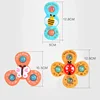 Suction Cup Spinner Toy 3PCS Windmill Cartoon Animal Hand Spinning Toys Sensory Toys for Baby Toddlers Birthday Gift Bath Toys 5