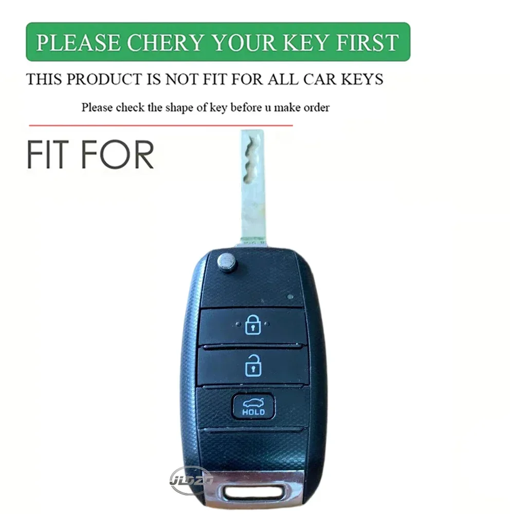 Enhanced Car Key Case - Premium Flip Remote Control Protector Cover for 3-Button Keys
