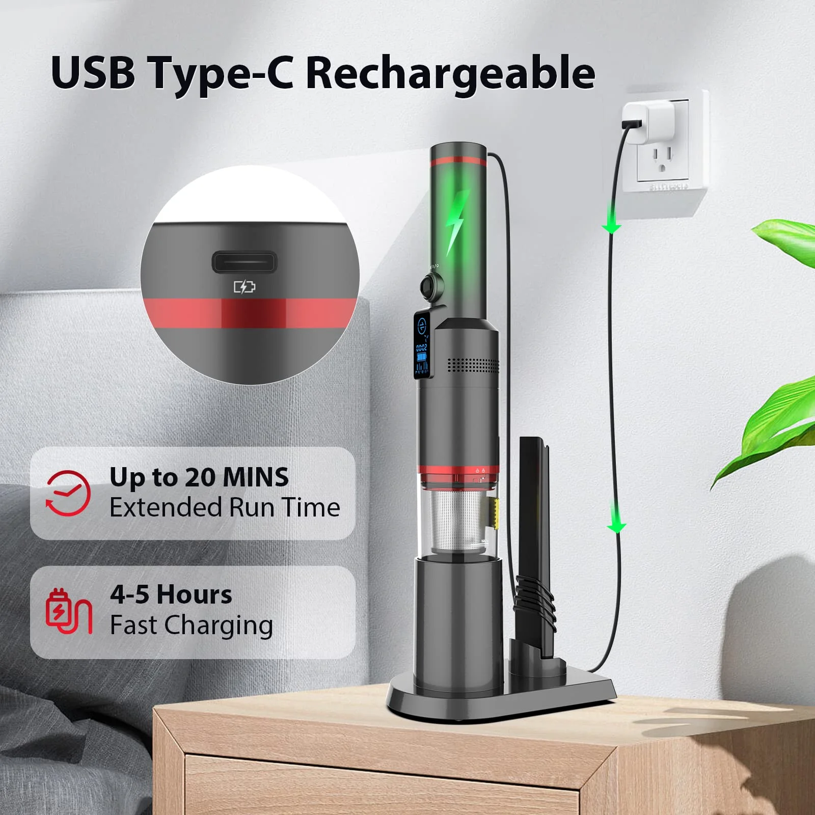 BLDC  LCD ÷,   ޴ ̴ USB  ûұ,  ڵ , 2 in 1