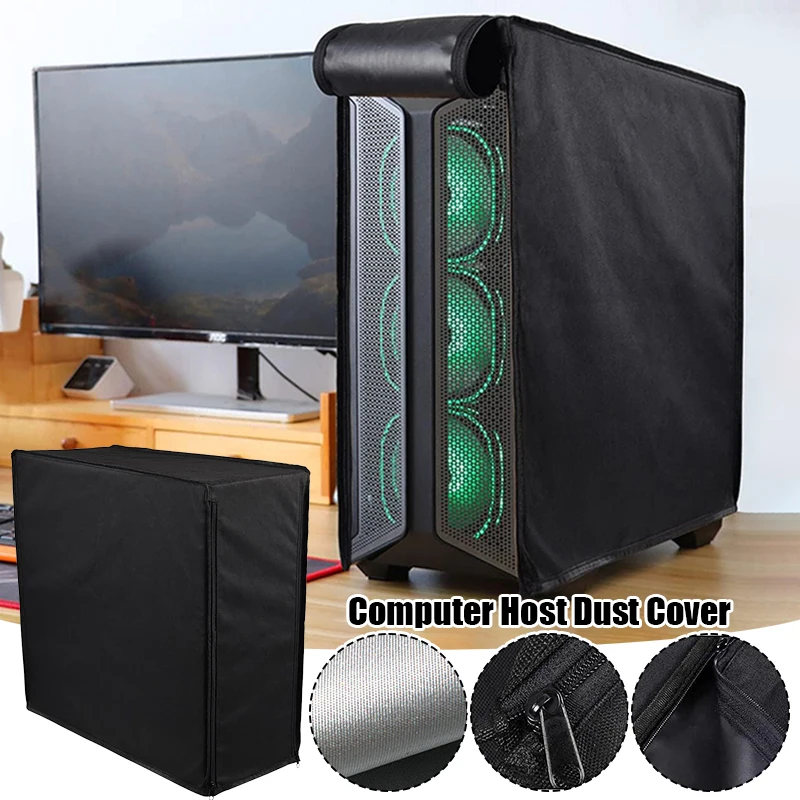 Description Picture 2 of itemDust Cover for Desktop Computer Case Effective Full Shielding Bag Zipper Oxford Covers Enclosure Protect PC From Dirt And Dust