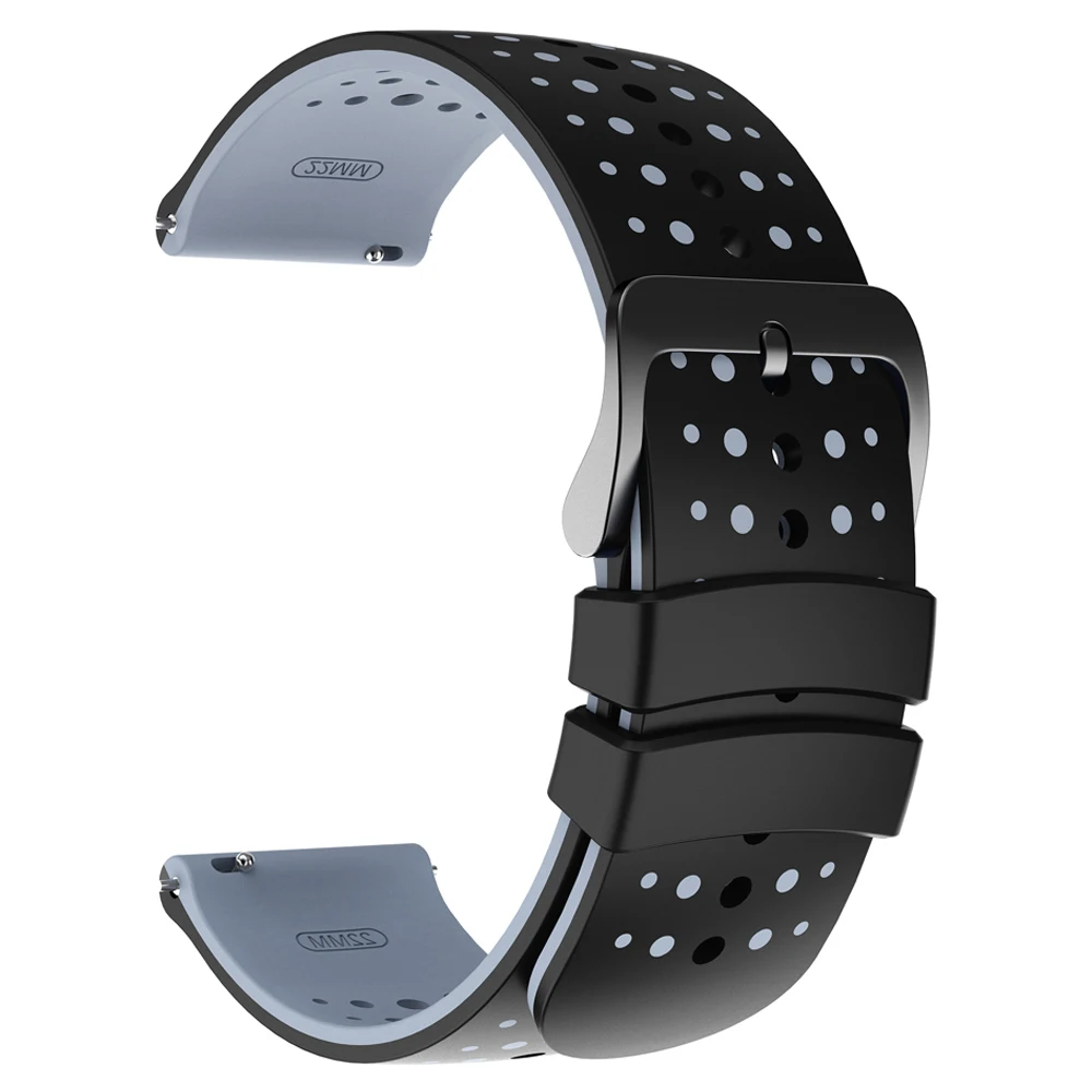 Durable 22mm Silicone Watch Strap - Multiple Smartwatch Compatibility