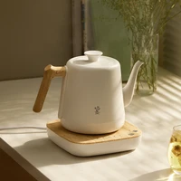 Black/White Electric Kettle Thermostatic Teapot Tea Maker Boiling Water 304stainless steel Automatic 800ml 5gears MZ152A 1