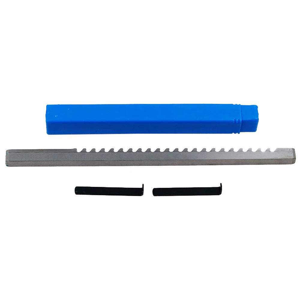 HSS Broach 3/8 C Push-Type Keyway Broach Inch Size Cutting for CNC Machine Tools with 2Pcs Shims
