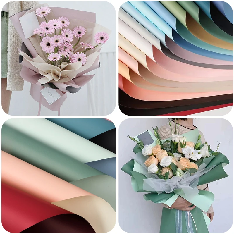 10pcs Waterproof DIY Flowers Wrapping Paper Florist Bouquet Gift Packaging  Supplies Wedding Birthday Holiday Gift Packing Decor