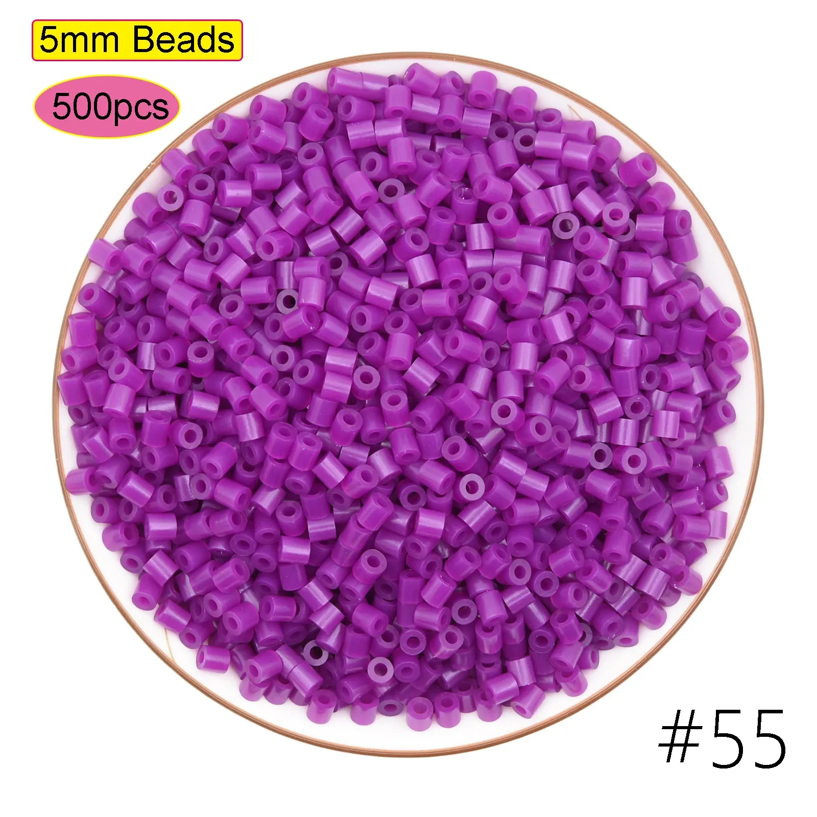 500PCS Multicolor Hama Beads for Kids – DIY Puzzle and Pixel Art Toy Set