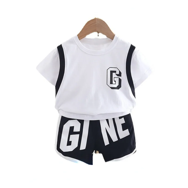 

New Summer Baby Clothes Suit Children Boys Girls Casual Cotton T-Shirt Shorts 2Pcs/Sets Toddler Sports Costume Kids Tracksuits