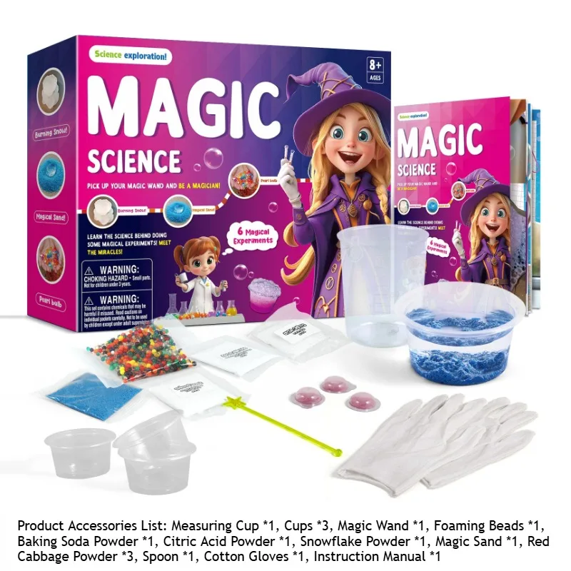 ערכת ניסויים מדעיים לילדים עם סבון ידני DIY STEAM עזרי הוראה חינוכיים לתלמידי בית ספר יסודיים צעצועים לילדים מתנה