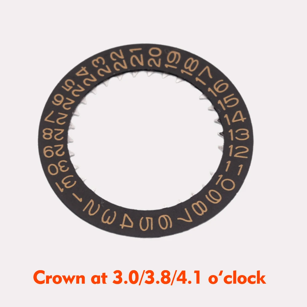 Enhanced Mechanical Movement Wheel Dial with Kanji Date and Week Display, Crown Position Options