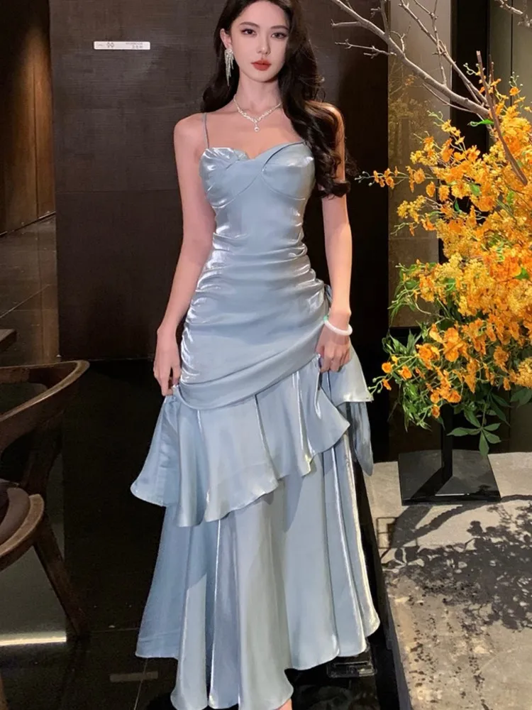 New Chinese Style Women Satin Shimmer Top - Ruoyan 若烟