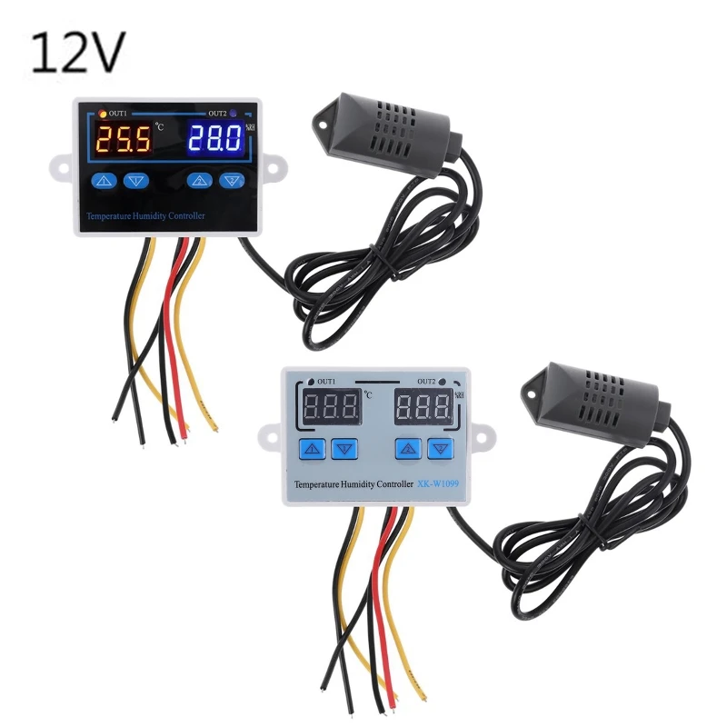 

Dual Digital Temperature Controller Module Thermostat Humidistat Digital Thermoregulator for Incubator Durable Dropship